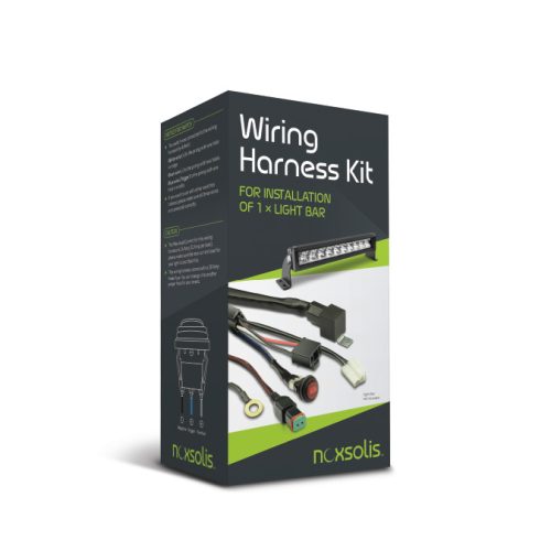 Noxsolis 12V wiring harness kit for 1x light bar JMG Auto Electrical